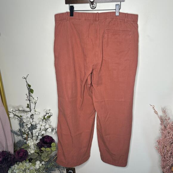 BANANA REPUBLIC 2025 Super-Soft Soma Mid-Rise Wide-Leg Pant Red Clay Sz XXL {R5} - Picture 5 of 8